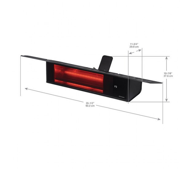 Dimplex Indoor/Outdoor 1500 Watt Wall-mount Plug-in Infrared Heater(DIRP15A10GR)