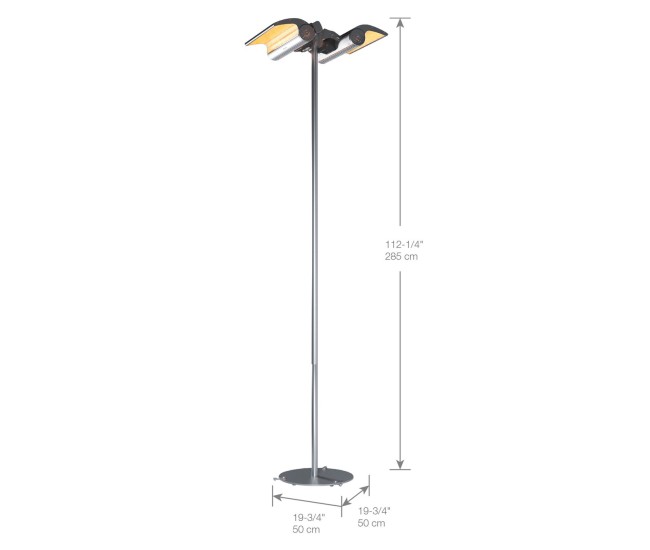 Dimplex Indoor/Outdoor Electric Infrared Heater Permanent Location Floor Stand Dimplex Indoor/Outdoor Electric Infrared Heater Permanent Location Floor Stand