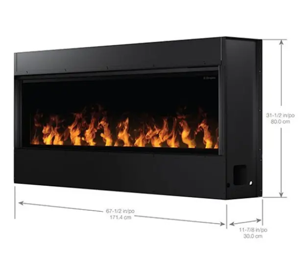 Dimplex Opti-Myst 66-inch Linear Built-In Electric Fireplace ...