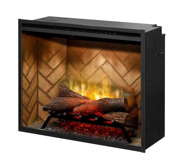 Dimplex Revillusion 30-inch Built-in Firebox with Front Glass and Plug Kit (RBF30G)