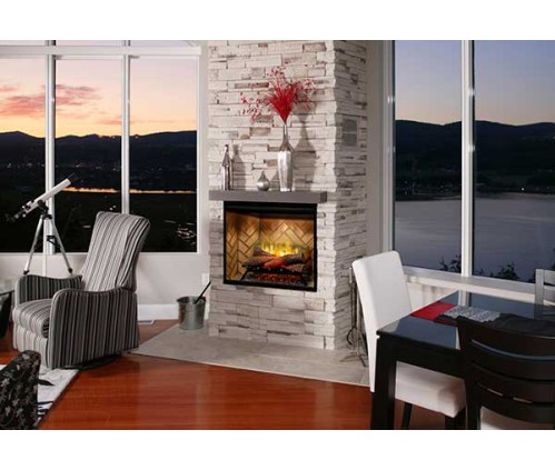 Dimplex Revillusion 30-inch Built-in Firebox with Glass Pane and Plug Kit (RBF30-FG)