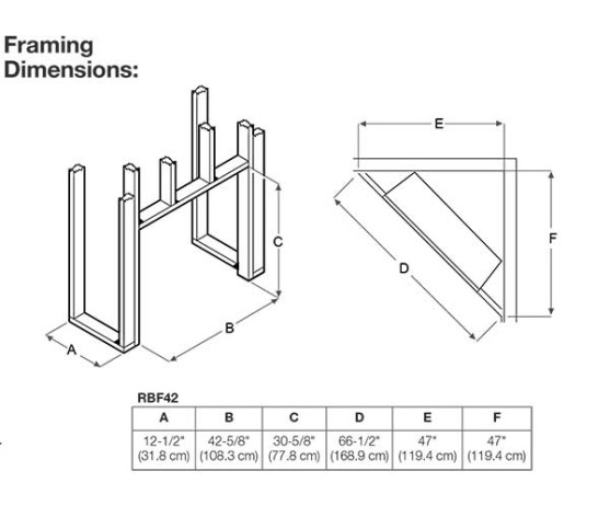 Dimplex Revillusion 42-inch Built-In Firebox with Glass Pane and Plug Kit, Weathered Concrete (RBF42WC-FG) Dimplex Revillusion 42-inch Built-In Firebox with Glass Pane and Plug Kit, Weathered Concrete (RBF42WC-FG)
