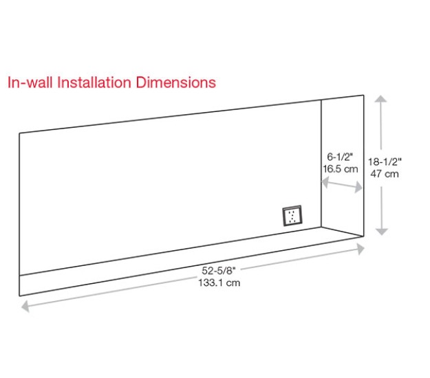 Dimplex Sierra 60-inch Wall/Built-In Linear Electric Fireplace(SIL60)