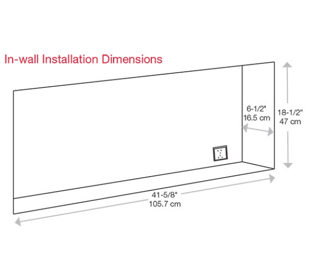 Dimplex Sierra 48-inch Wall/Built-In Linear Electric Fireplace(SIL48)