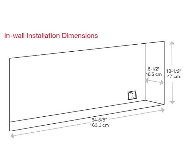 Dimplex Sierra 72-inch Wall/Built-In Linear Electric Fireplace(SIL72)