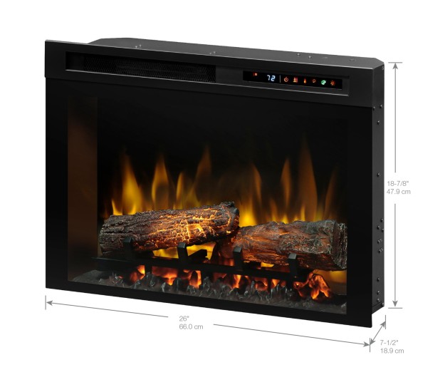 Dimplex Multi-Fire XHD 26-inch Plug-in Electric Firebox with Realogs(XHD26L)
