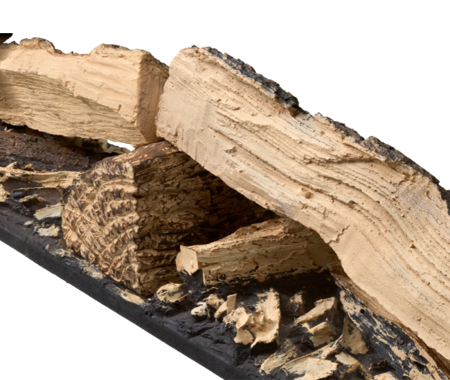 Dimplex 74-inch Split Log Faux Wood Moulded Logset Accessory