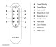Dimplex Replacement Remote Control for XLF Series Electric Fireplaces