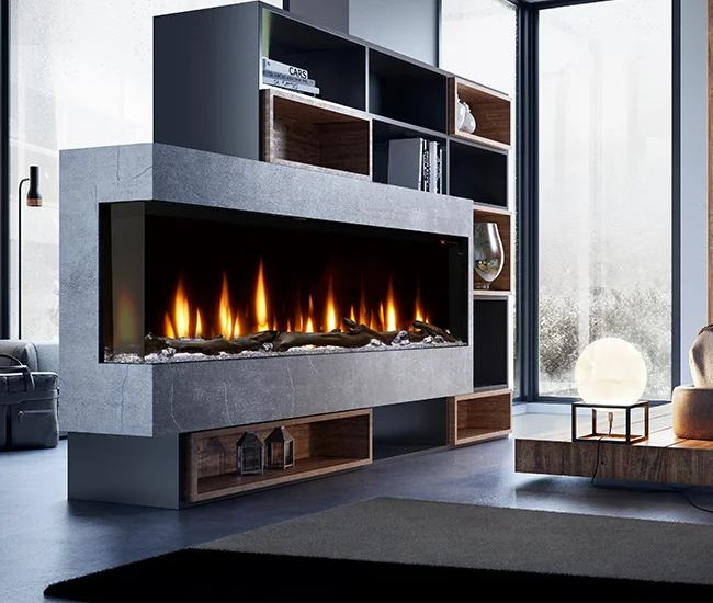 デンプレックス Dimplex IgniteXL Bold Built-In 74-inch Linear Electric Fireplace