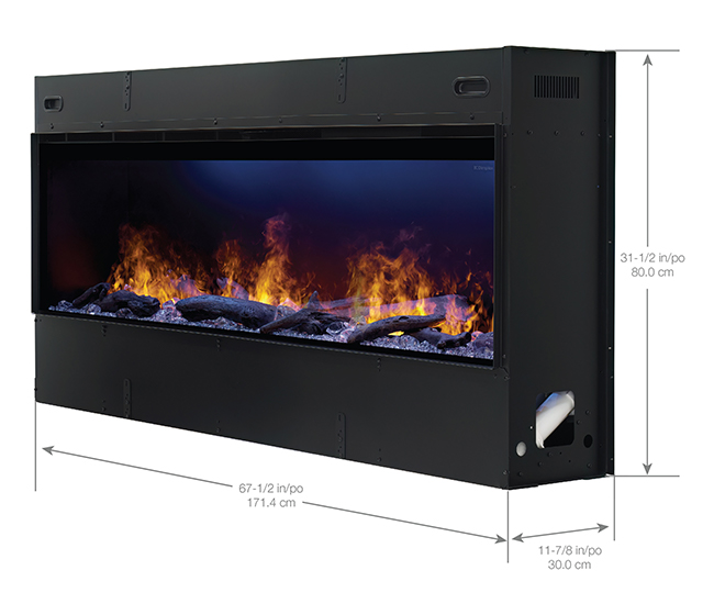 Dimplex Opti-Myst 66-inch Linear Built-In Electric Fireplace Dimplex Opti-Myst 66-inch Linear Built-In Electric Fireplace