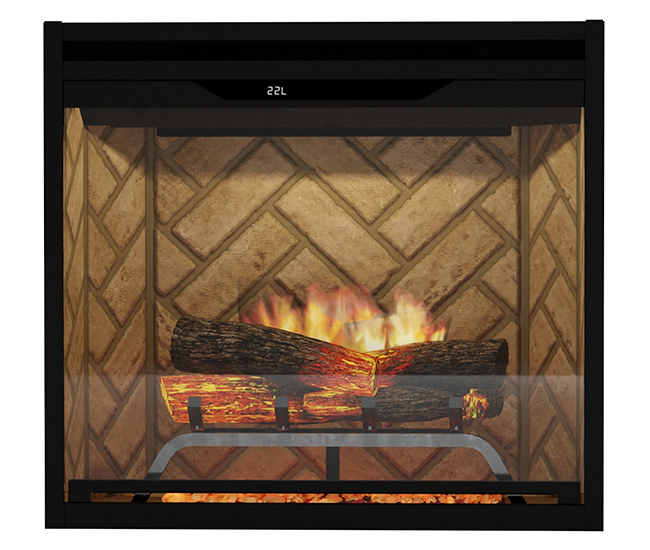 Dimplex Revillusion 24-inch Herringbone Built-In Firebox