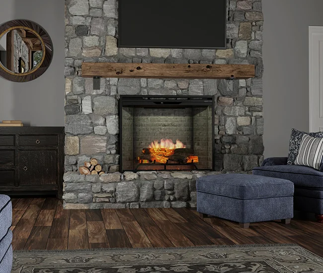 Dimplex Revillusion 30-inch Neutral Brick Built-In Firebox
