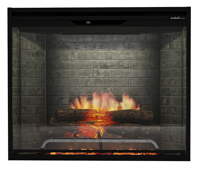 Dimplex Revillusion 36-inch Neutral Brick Built-In Firebox, Portrait