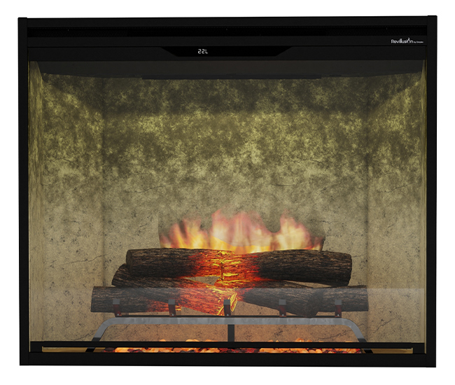 Dimplex Revillusion 36-inch Weathered Concrete Built-In Firebox, Portrait Dimplex Revillusion 36-inch Weathered Concrete Built-In Firebox, Portrait
