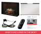 Dimplex Revillusion 30-inch Black Built-In Firebox