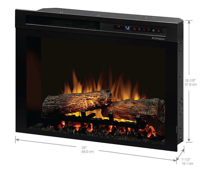 Dimplex Nova 26-inch Plug-in Electric Firebox with ReaLogs Dimplex Nova 26-inch Plug-in Electric Firebox with ReaLogs