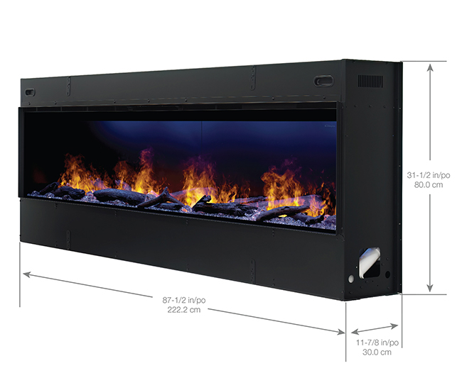 Dimplex Opti-Myst 86-inch Linear Built-In Electric Fireplace Dimplex Opti-Myst 86-inch Linear Built-In Electric Fireplace