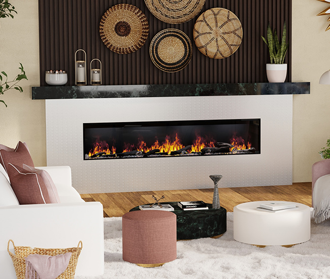 Dimplex Opti-Myst 86-inch Linear Built-In Electric Fireplace Dimplex Opti-Myst 86-inch Linear Built-In Electric Fireplace