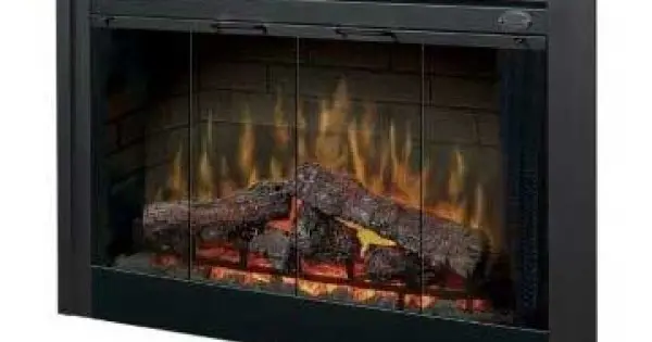 Dimplex Glass Bi-Fold Look Door for 45-inch Deluxe Built-In Firebox ...