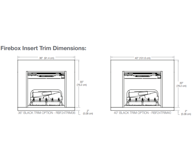 Dimplex Revillusion 40-inch Installation Trim Dimplex Revillusion 40-inch Installation Trim