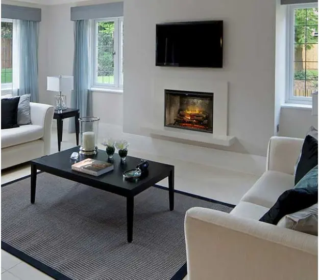 Dimplex Revillusion 36-inch Built-in Firebox with Glass Pane ...