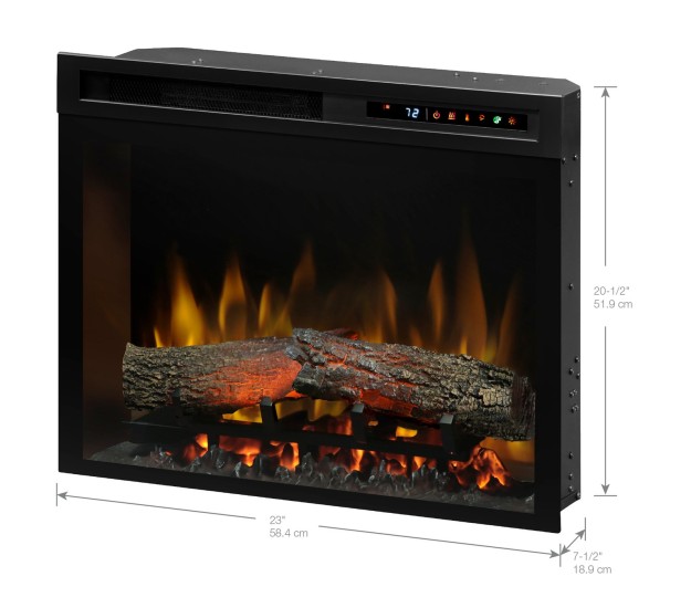 Dimplex Multi-Fire XHD 23-inch Plug-in Electric Firebox with Realogs(XHD23L)