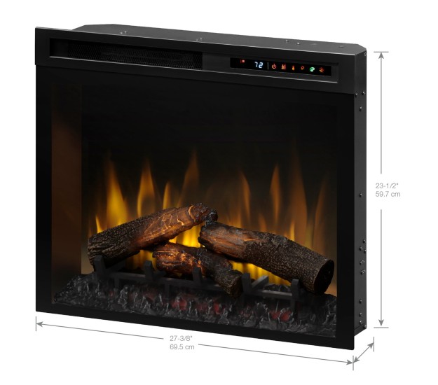 Dimplex Multi-Fire XHD 28-inch Plug-in Electric Firebox with Realogs(XHD28L)