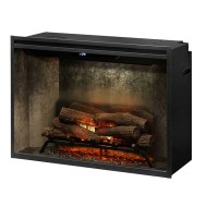 Dimplex Revillusion 36-inch Built-In Firebox with Glass Pane and Plug Kit, Weathered Concrete (RBF36WC-FG) Dimplex Revillusion 36-inch Built-In Firebox with Glass Pane and Plug Kit, Weathered Concrete (RBF36WC-FG)