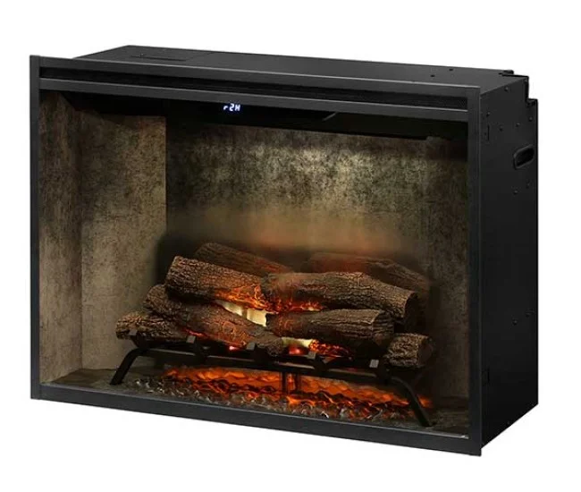 Dimplex Revillusion 36-inch Built-in Firebox with Glass Pane