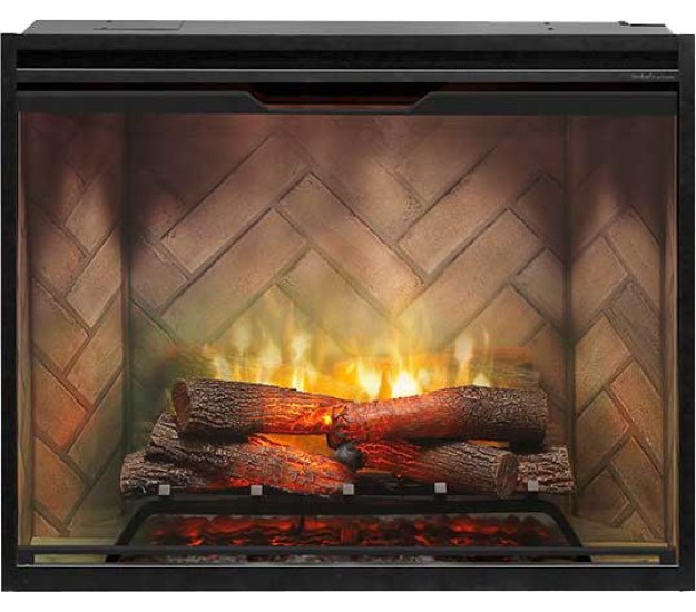 Dimplex Revillusion 36-inch Built-in Firebox with Glass Pane and Plug Kit (RBF36G)