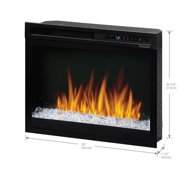 Dimplex Multi-Fire XHD 23-inch Plug-in Electric Firebox with Acrylic Ember Media Bed(XHD23G)