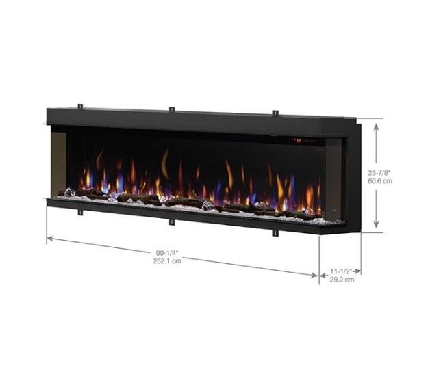 Dimplex IgniteXL Bold Built-In 100-inch Linear Electric Fireplace(XLF10017-XD)