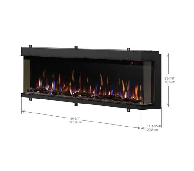 Dimplex IgniteXL Bold Built-In 88-inch Linear Electric F ...